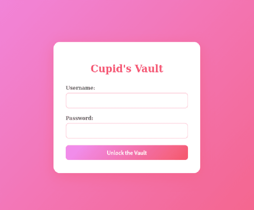 bir username ve password lazım