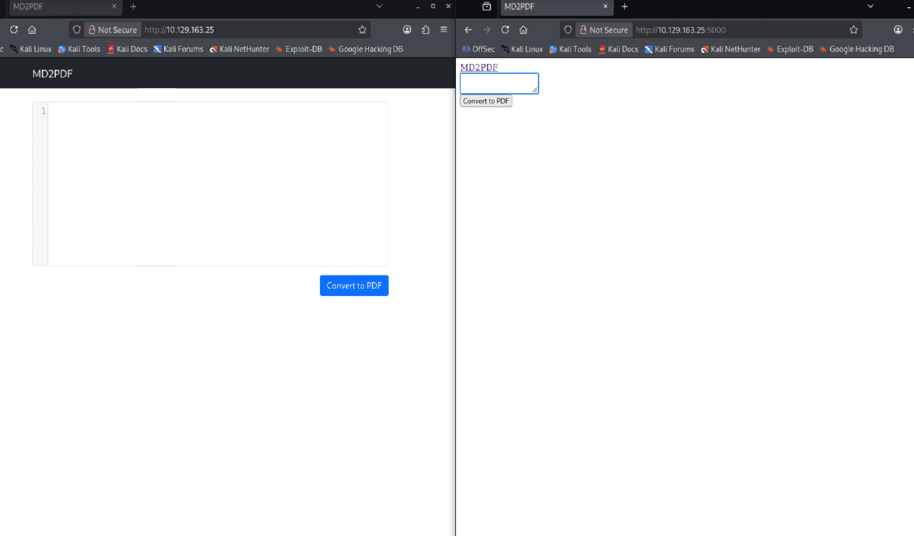 5000 ve 80 portundaki web servisleri
